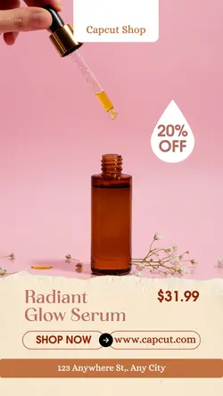 Beauty Face Serum Sale Promotion Instagram Story