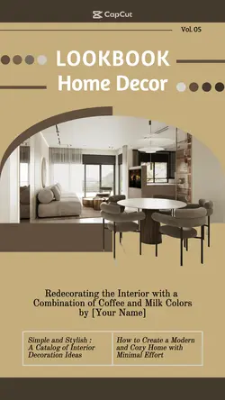 Lookbook Home Decor Combination of Coffee and Milk Colors - Instagram Story