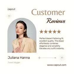 Fashion Blazer Costumer Reviews Instagram Post