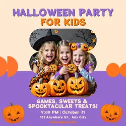 Halloween Party For Kids Invitation 