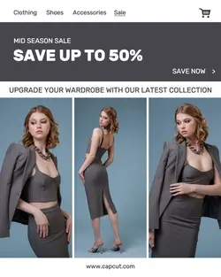 Fashion Woman Sale Promotion