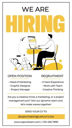 Hiring for New Team Promotion Instagram Story