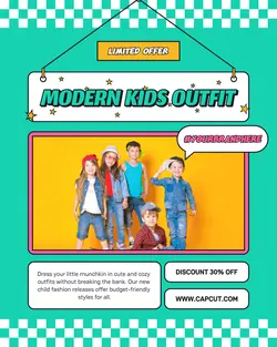 Kid Fashion Brand Limited Offer Instagram Post
