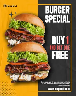 Food Burger Free Instagram Post BY