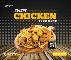 CRISPY CHICKEN FOOD ADS - SOCIAL MEDIA