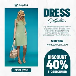 Fashion Dress Promotion Instagram Post