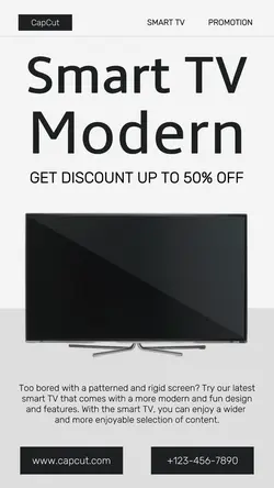 Smart Tv Product Promotion Modern Instagram Story