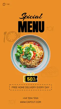 Food and Beverages Menu Tik Tok