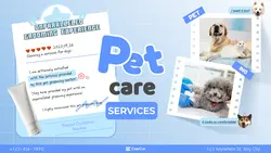 Services Pet care Effect display Minimalist