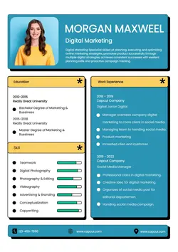 Business Resume Digital Marketing