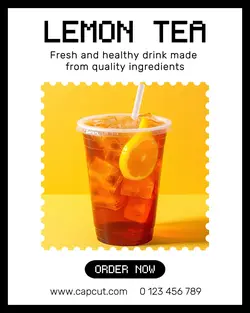 Lemon Drink Promotion Instagram Portrait