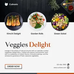 Food - Restaurant Dish Instagram Post