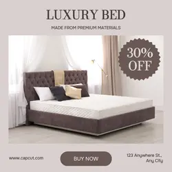 Luxury bed promotion product instagram post