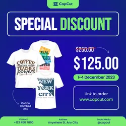 T-Shirt Product Promotion Display