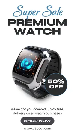 Electronic Premium Watch Sale Instagram Story
