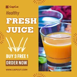New Year Food Sale Instagram Post Fresh Juice