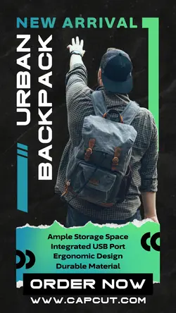 Fashion Industry Urban Backpack Instagram Story