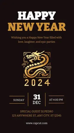 Happy Newyear Instagram Story