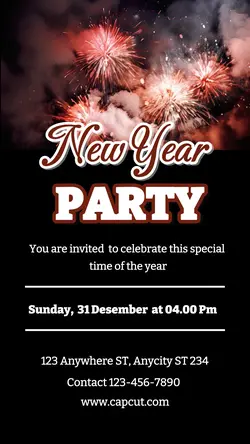 New Year Party For Instagram Post