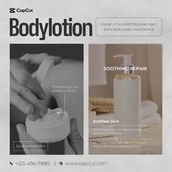 Beauty Body Lotion Details Minimalistic