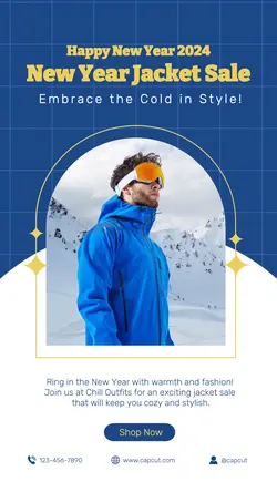 Fashion New Year Sale Instagram Story