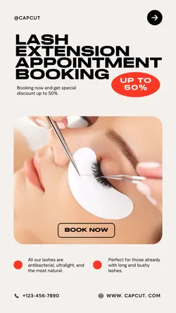 Beauty Eyelash Product Display Instagram Story