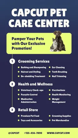 Navy Pet Care Promotion Instagram Story