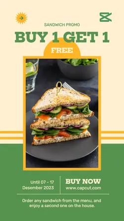 Food & Beverages Sandwich Promotion