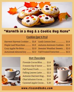 Food Autumn Cookie & Drink Menu Instagram Portrait
