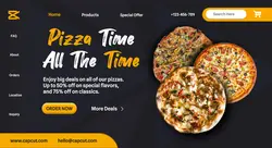 Pizza Time Landing Page