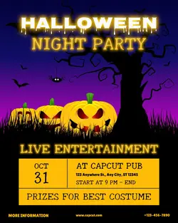 Halloween Party Even Promotion