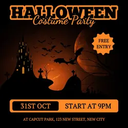 Halloween Costume Party Instagram Post