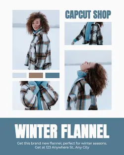 Fashion Winter Flannel Promotion Instagram Post