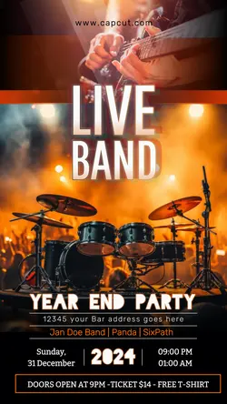 YEAR END PARTYLIVE BAND Music Tiktok Post