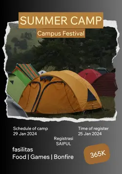 Non-marketing Campus Poster Summer Camp