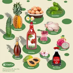 Foods Pineapple Eggs  Minimalist Vintage