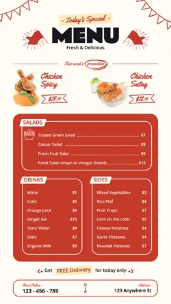 Food Menu Special Promo Instagram Story