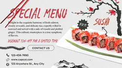 Restaurant Special Menu Twitter Post