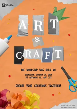 Non-marketing Campus Poster Papper Style & Craft