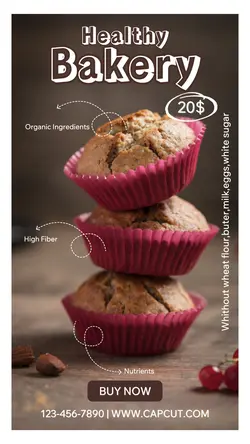 Food & Healthy Bakery Product Instagram Story
