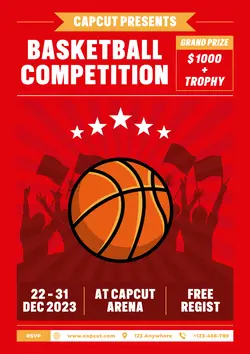 Non-marketing Poster Basketball Competition