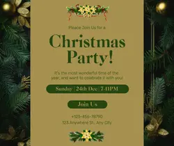 Christmas Party Invitation facebook Post