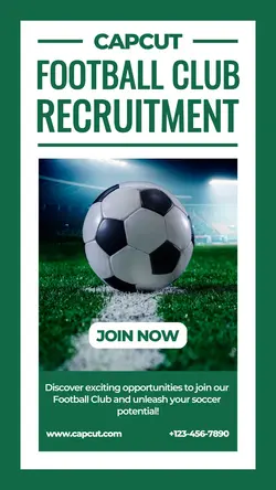 Green Other Industry Football Club Instagram Story