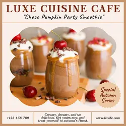 Food and Beverage Autumn Menu Instagram Post