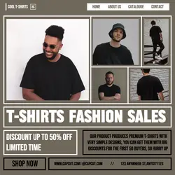 T-shirts Fashion Sale Promotion Story FB