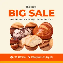 Bread Big Sale Instagram Post