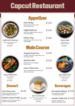 Menu Restaurant