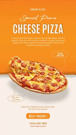Food Promotion Restaurant Italian Instagram story