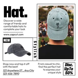 Fashion Hat Promotion Instagram Post