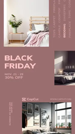 Black Friday Event countdown Bedding Minimalist